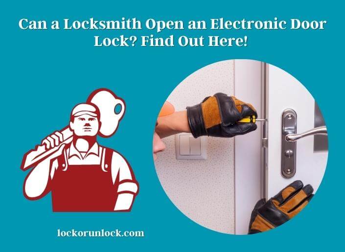 can a locksmith open an electronic door lock find out here