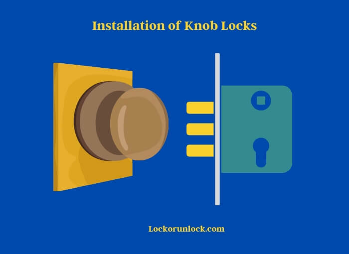 installation of knob locks