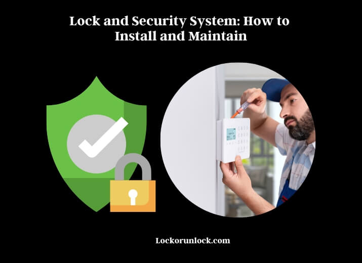 lock and security system how to install and maintain