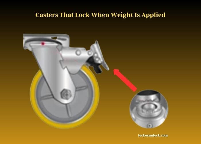 casters that lock when weight is applied (1)