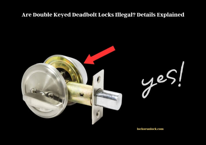 are double keyed deadbolt locks illegal details explained