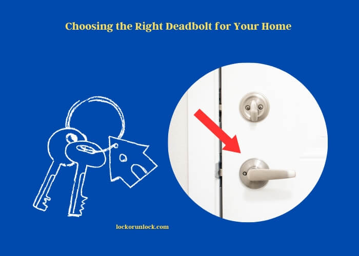 choosing the right deadbolt for your home 