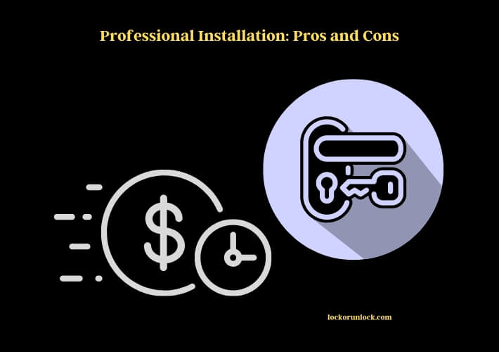 professional installation pros and cons