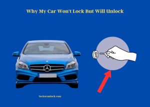 car lock unlock sound not working
