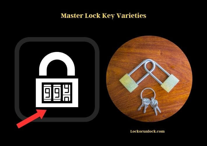 master lock key varieties
