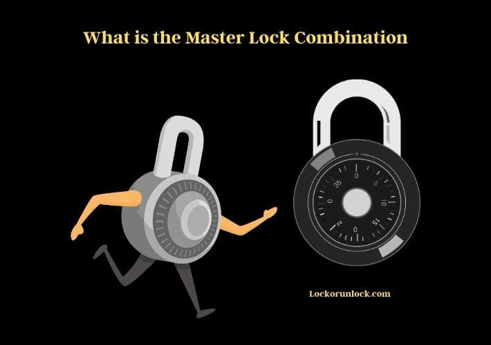 what is the master lock combination