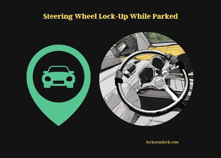 steering wheel lock-up while parked