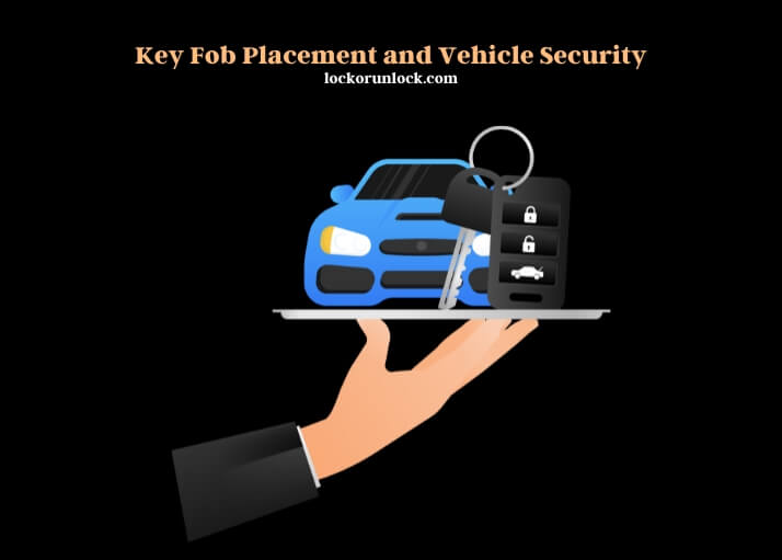 key fob placement and vehicle security